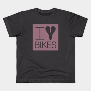 I Love Bikes Kids T-Shirt